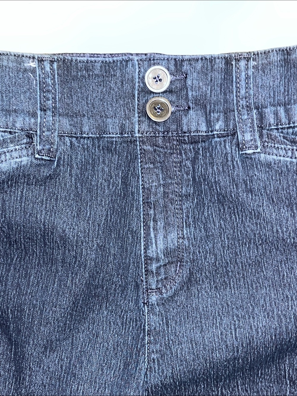 Christopher & Banks Dark Navy Denim Shorts - Picture 3 of 9
